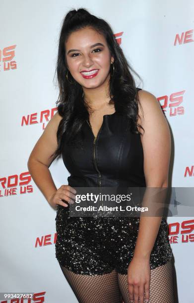 Actress Amber Romero attends "Forbidden Fruit" Live Rocky Horror Experience Launch Featuring Barry Bostwick Hand Print Ceremony held at the Vista...