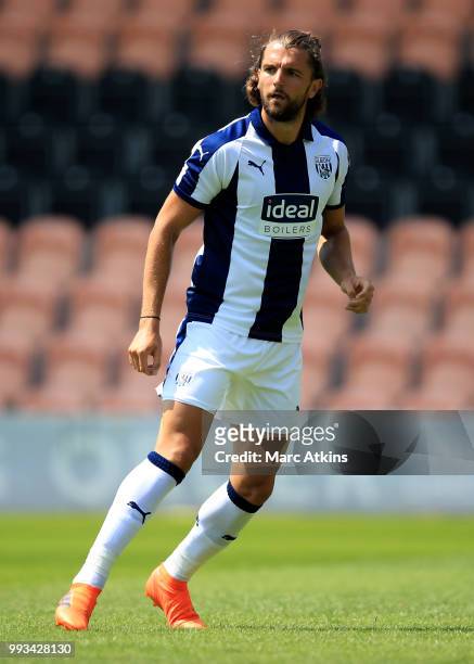 Jay Rodriguez of West Bromwich Albion during the Pre-season friendly between Barnet and West Bromwich Albion on July 7, 2018 in Barnet, United...
