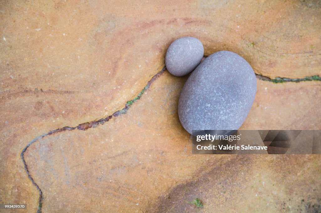 Round Stones in Rocks