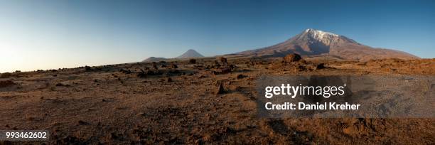 mount ararat, agri dagi, eastern anatolia region, turkey - dormant volcano stock pictures, royalty-free photos & images