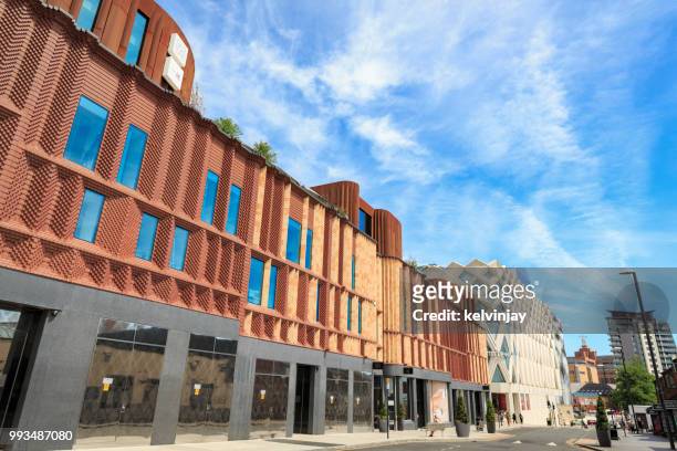 the victoria gate shopping centre and john lewis store in leeds - kelvinjay stock pictures, royalty-free photos & images