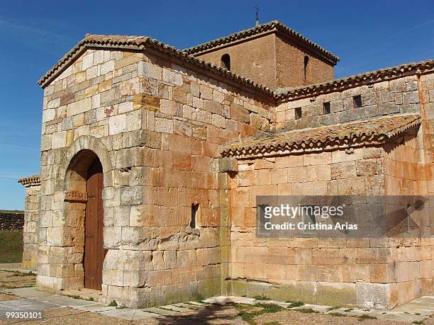 visigothic church of san pedro de la nave (viith century), zamora. - cristina arias stock pictures, royalty-free photos & images
