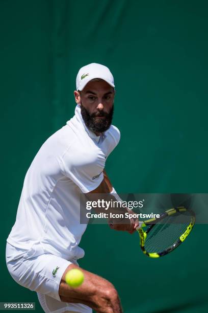 During a day six match of the 2018 Wimbledon on July 7 at All England Lawn Tennis and Croquet Club in London, England.