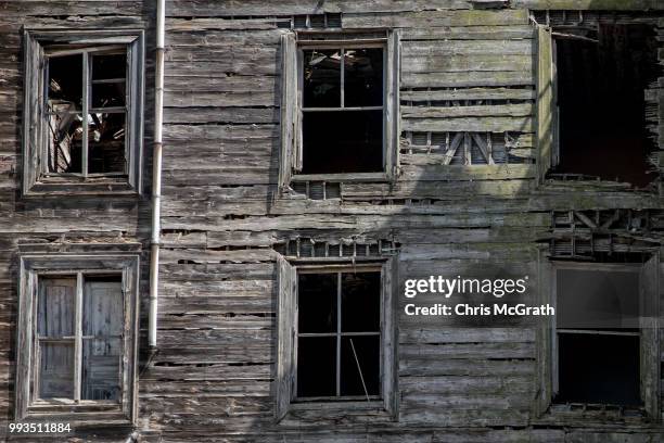 The exterior of the dilapidated Prinkipo Greek Orthodox Orphanage, is seen on July 7, 2018 in Buyukada, Turkey. The historic 20,000-square-meter...