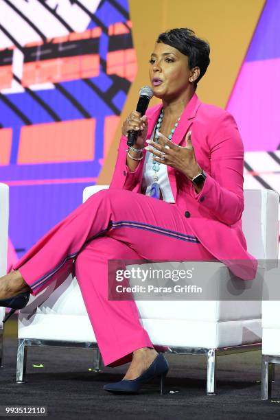 Mayor of Atlanta Keisha Lance Bottoms speaks onstage during the 2018 Essence Festival presented by Coca-Cola at Ernest N. Morial Convention Center on...