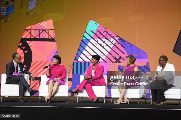 Lester Holt, Mayor of New Orleans, Louisiana LaToya Cantrell, Mayor of Atlanta Keisha Lance Bottoms, Mayor of Charlotte Vi Lyles and Mayor of Gary,...