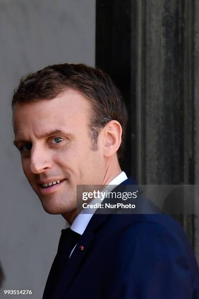 The President of the Republic, Emmanuel Macron received His Highness Sheikh Tamim bin Hamad Al Thani, Emir of the State of Qatar at the Elysée...