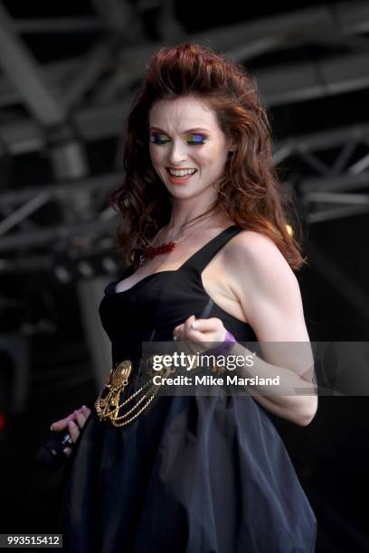 Sophie Ellis-Bextor performs on the Trafalgar Square Stage during Pride In London on July 7, 2018 in London, England. It is estimated over 1 million...