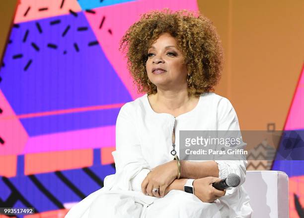 Ruth E. Carter speaks onstage during the 2018 Essence Festival presented by Coca-Cola at Ernest N. Morial Convention Center on July 7, 2018 in New...