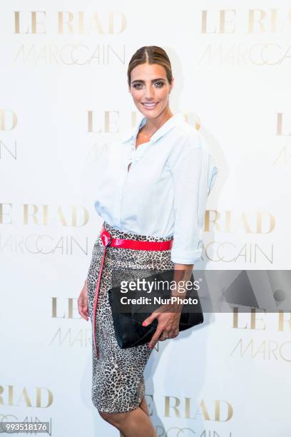 Marvy Rieder arrives to attend the Marc Cain Fashion Show during Berlin Fashion Week Spring / Summer 2019 in Berlin, Germany on July 3, 2018.
