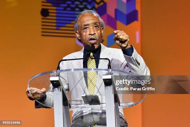 Al Sharpton speaks onstage during the 2018 Essence Festival presented by Coca-Cola at Ernest N. Morial Convention Center on July 7, 2018 in New...