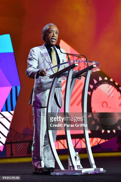 Al Sharpton speaks onstage during the 2018 Essence Festival presented by Coca-Cola at Ernest N. Morial Convention Center on July 7, 2018 in New...