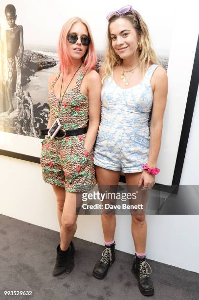 Mary Charteris and Chelsea Leyland attend the London launch of intothewhite, Jack Chapman and Darren Strowger's ambitious new tech platform raising...