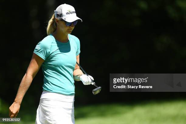 Anna Nordqvist of Sweden walks down the first fairway during the third round of the Thornberry Creek LPGA Classic at Thornberry Creek at Oneida on...