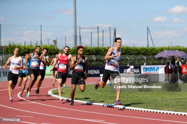 Pierre Ambroise Bosse of France competes during 800M qualifying round during the French National Championships 2018 of athletics on July 7, 2018 in...