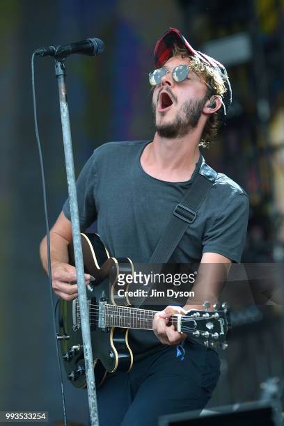 Tom Smith of Editors performs live on stage during British Summer Time at Hyde Park on July 7, 2018 in London, England.