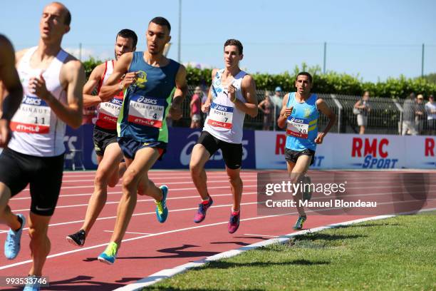 Pierre Ambroise Bosse of France competes during 800M qualifying round during the French National Championships 2018 of athletics on July 7, 2018 in...