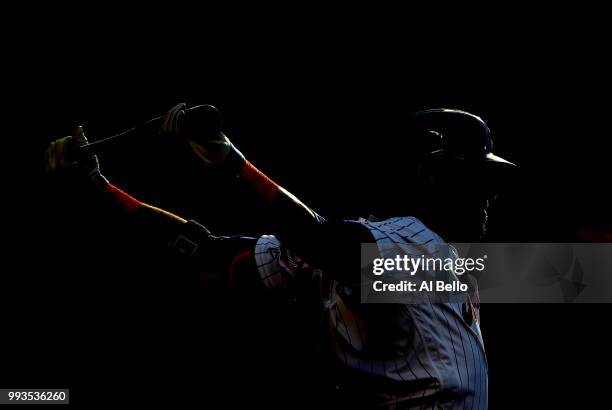 Jose Bautista of the New York Mets waiits on deck to bat against the Tampa Bay Rays during their game at Citi Field on July 7, 2018 in New York City.