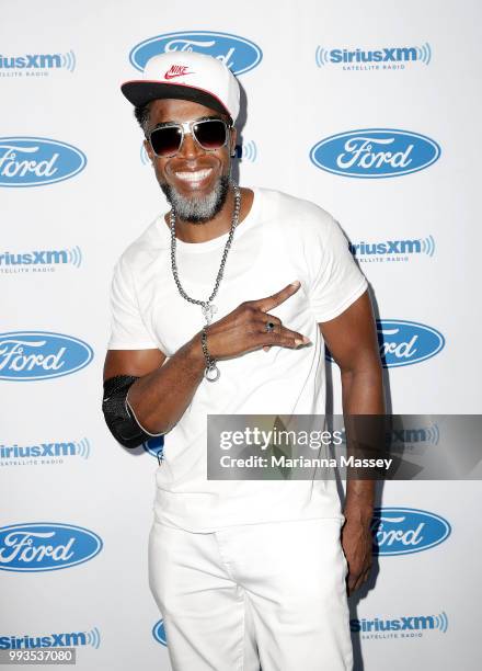 Damion Hall poses for a photo during SiriusXM's Heart & Soul Channel Broadcasts from Essence Festival on July 7, 2018 in New Orleans, Louisiana.