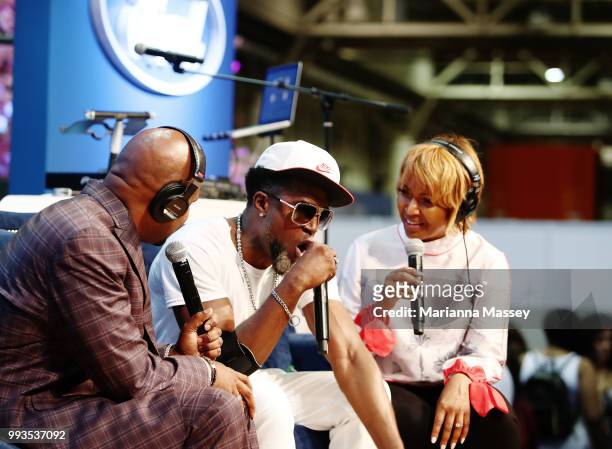 Damion Hall on stage during SiriusXM's Heart & Soul Channel Broadcasts from Essence Festival on July 7, 2018 in New Orleans, Louisiana.