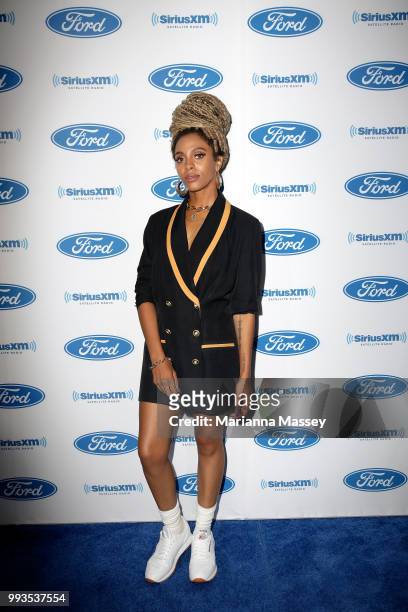 Jade Novah poses for a photo during SiriusXM's Heart & Soul Channel Broadcasts from Essence Festival on July 7, 2018 in New Orleans, Louisiana.