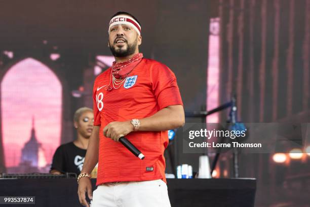 French Montana performs during Wireless Festival 2018 at Finsbury Park on July 7th, 2018 in London, England.