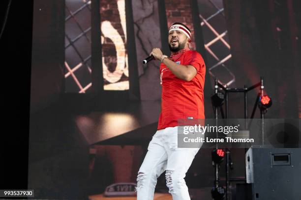 French Montana performs during Wireless Festival 2018 at Finsbury Park on July 7th, 2018 in London, England.