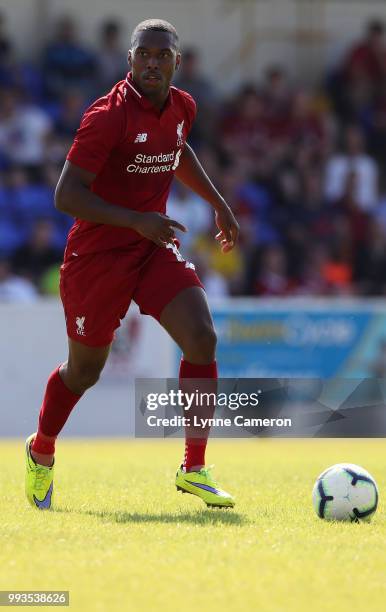 Daniel Sturridge of Liverpool during the Pre-season friendly between Chester FC and Liverpool on July 7, 2018 in Chester, United Kingdom.