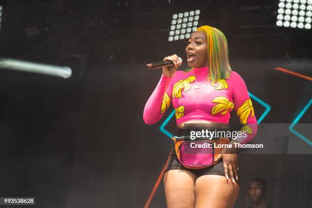 Ms Banks performs during Wireless Festival 2018 at Finsbury Park on July 7th, 2018 in London, England.