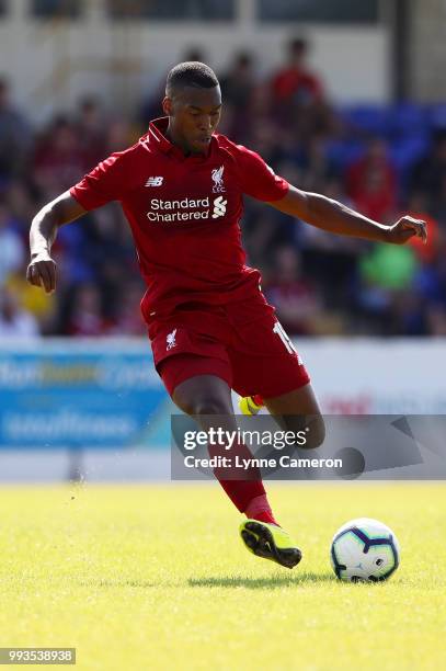 Daniel Sturridge of Liverpool during the Pre-season friendly between Chester FC and Liverpool on July 7, 2018 in Chester, United Kingdom.