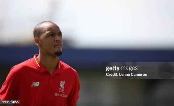Fabinho of Liverpool during the Pre-season friendly between Chester FC and Liverpool on July 7, 2018 in Chester, United Kingdom.