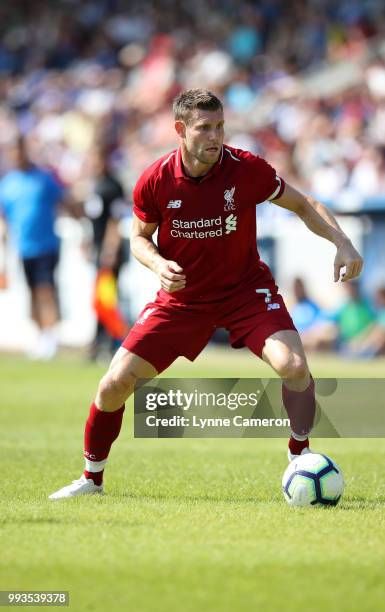 James Milner of Liverpool during the Pre-season friendly between Chester FC and Liverpool on July 7, 2018 in Chester, United Kingdom.