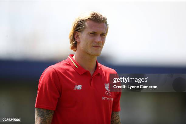 Loris Karius of Liverpool during the Pre-season friendly between Chester FC and Liverpool on July 7, 2018 in Chester, United Kingdom.