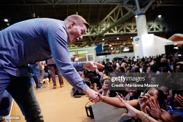 Joseph Sikora from the cast of Power on stage during SiriusXM's Heart & Soul Channel Broadcasts from Essence Festival on July 7, 2018 in New Orleans,...