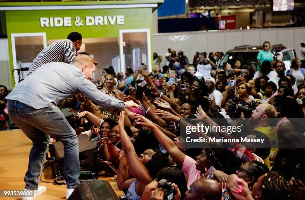 Joseph Sikora from the cast of Power on stage during SiriusXM's Heart & Soul Channel Broadcasts from Essence Festival on July 7, 2018 in New Orleans,...