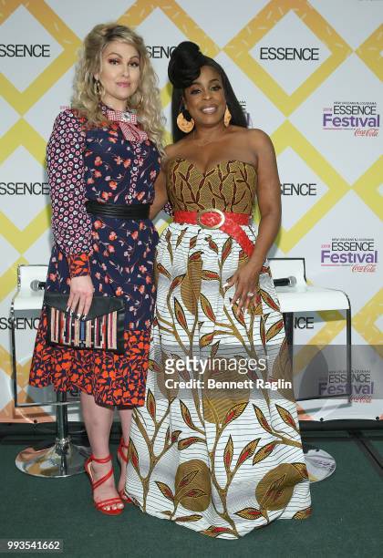 Actors Niecy Nash and Jenn Lyon Vivica A. Fox attend the 2018 Essence Festival on July 7, 2018 in New Orleans, Louisiana.