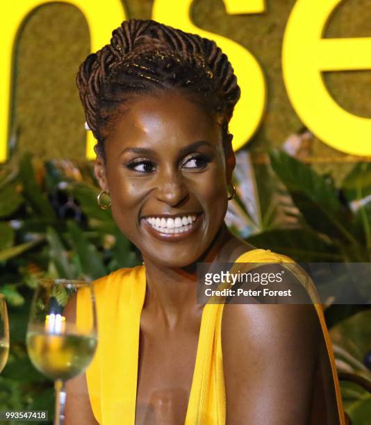 Issa Rae attends HBO's Insecure Live Wine Down at Essence Festival at Barnett Hall at the Ace Hotel on July 7, 2018 in New Orleans, Louisiana.