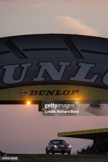 Porsche 911 2.0L 1965 competes during the Grid 4 Race 1 at Le Mans Classic 2018 on July 7, 2018 in Le Mans, France.