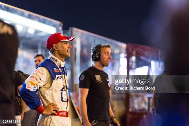 Paul Belmondo is seen during the Grid 6 Race 1 at Le Mans Classic 2018 on July 7, 2018 in Le Mans, France.