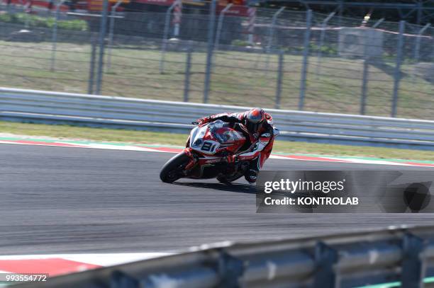 Jordi Torres ESP MV Agusta 1000 F4 during qualifying of WSBK Riviera di Rimini Round.