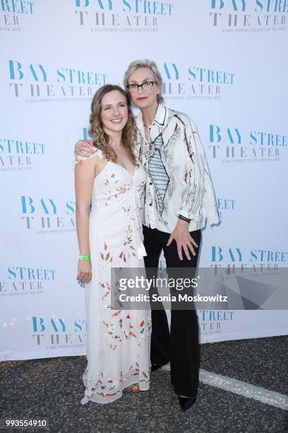 Meghan LaFlam and Jane Lynch attend the 27th Annual Bay Street Theater Summer Gala at The Long Wharf on July 7, 2018 in Sag Harbor, New York.