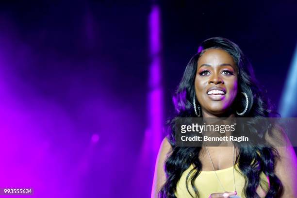 Remy Ma performs onstage during the 2018 Essence Festival presented By Coca-Cola - Day 2 at Louisiana Superdome on July 7, 2018 in New Orleans,...