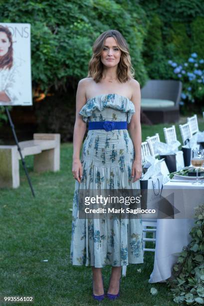 Actress Rose Byrne attends the Hamptons Magazine Cover Star Rose Byrne Celebration Presented By Lalique Along With Maddox Gallery at Southampton...