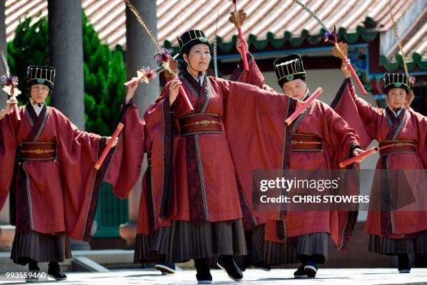 Confucian Ritual Temple Of Confucius Taipei Photos and Premium High Res Pictures - Getty ...