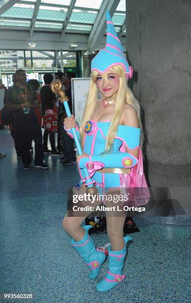 Cosplayers attend day 3 of Anime Expo 2018 held at Los Angeles Convention Center on July 7, 2018 in Los Angeles, California.