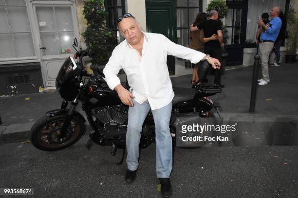 Boxing champion Franck Tiozzo attends "Jamais A Terre" Jo Prestia Book Signing At Art Cube Galerie on July 7, 2018 in Paris, France. `