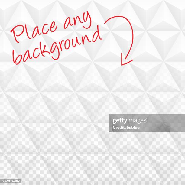 abstract blank background - transparent geometric texture - clear plastic background stock illustrations