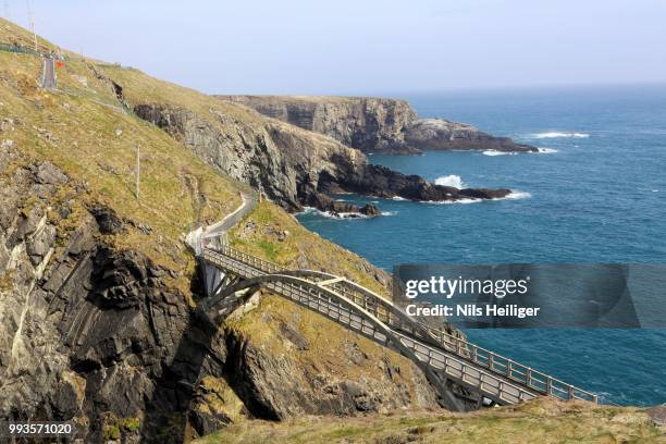 mizen head bridge, county cork, ireland - mizen head stock pictures, royalty-free photos & images