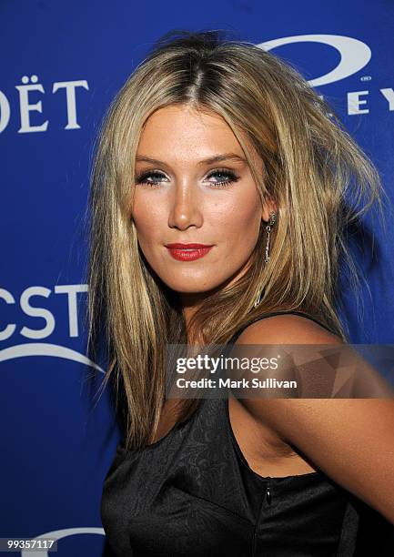 Singer Delta Goodrem arrives at Australians In Film's 2010 Breakthrough Awards held at Thompson Beverly Hills on May 13, 2010 in Beverly Hills,...