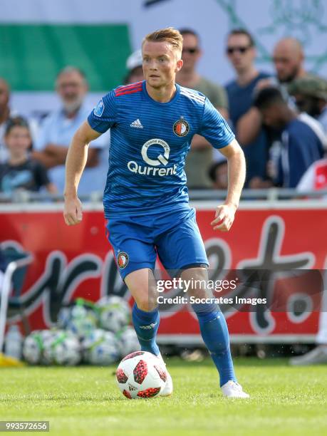 Sam Larsson of Feyenoord during the Club Friendly match between Zeeuws Elftal v Feyenoord at the Sportpark De Veerse Poort on July 7, 2018 in...